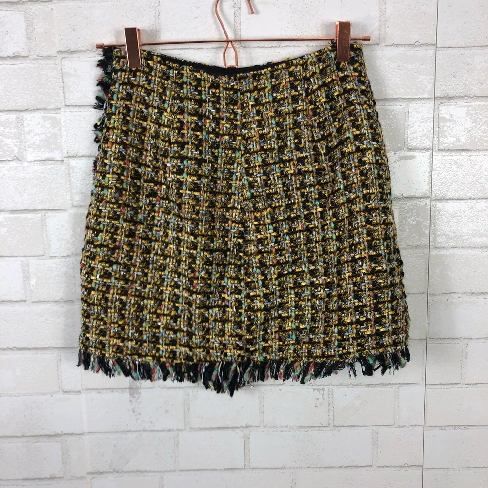 NEW NBD X REVOLVE Orion Tweed Wrap Skirt - Picture 5 of 9
